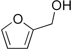 Structuurformule van furfurylalcohol