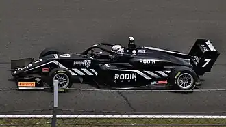 Louis Sharp op de Hungaroring in 2024.