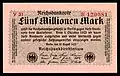 5 miljoen Mark  (20 augustus 1923)