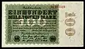 100 miljoen Mark (22 augustus 1923)