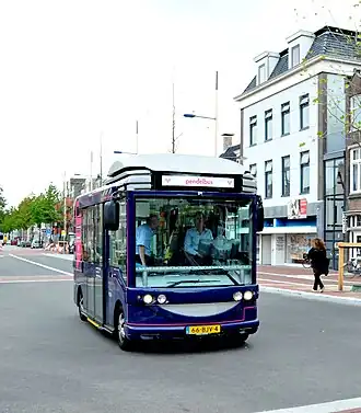 Tijdelijke bus te Groningen