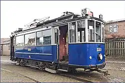 De Amsterdamse motorwagen 330, dieselelektrische rangeerwagen uit 1918.