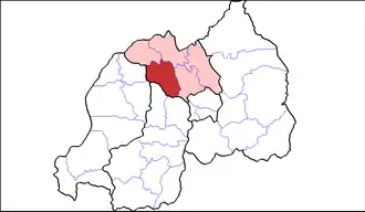 Locatie van Gakenke binnen de provincie Noord