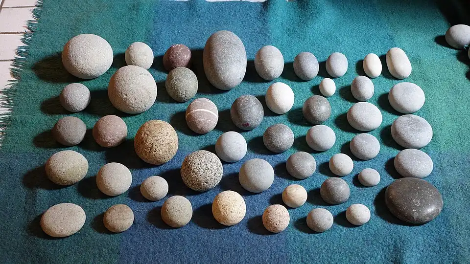 Kiezelstenen uit Franse Marmites du diable