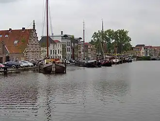 Blik op het Galgewater met links de straat Kort Galgewater
