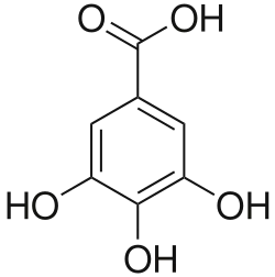 Structuurformule van galluszuur