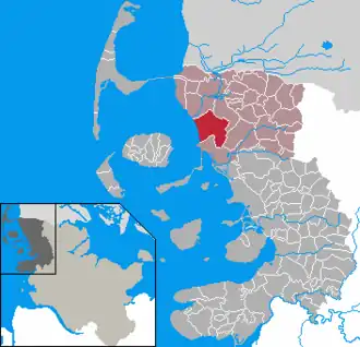 Kaart van Galmsbüll