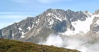 Blik vanuit noordoostelijke richting, vanaf de Luibisalm op de Gamezkogel