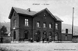 Stavelots stationsgebouw omstreeks 1900