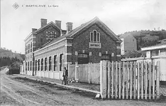 Station Martinrive omstreeks 1910