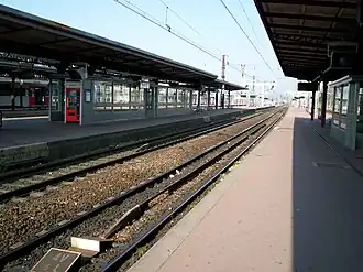 Zicht over de perrons