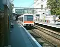 Trein van RER B op Denfert-Rochereau