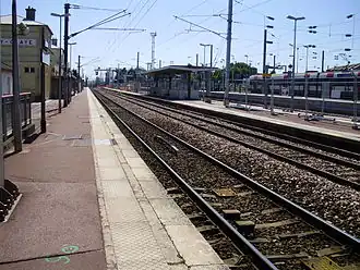 Zicht over de perrons.