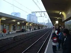 Perrons van station Brussel-Noord.