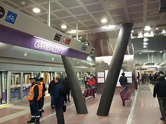 Het perron van lijn 5