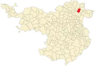 Kaart van Garriguella