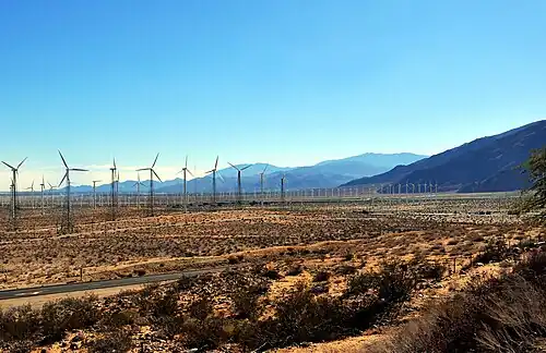 In de buurt van Palm Springs