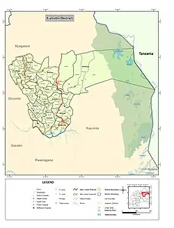 Kaart van Gatsibo district