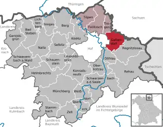 Kaart van Gattendorf