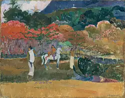 Seurat: Femmes et cheval blanc, 1903