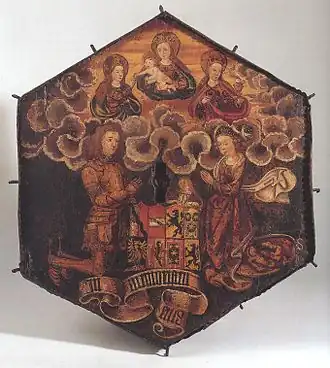 Gedenkschilderij van Behaim en zijn vrouw uit 1519