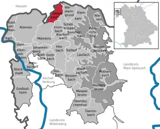 Kaart van Geiselbach