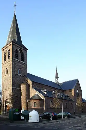 De Sint-Lambertuskerk in Geistingen