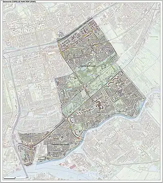 Kaart van Capelle aan den IJssel