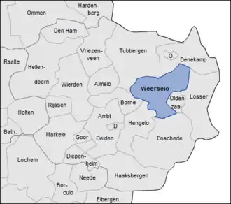 Kaart van Weerselo