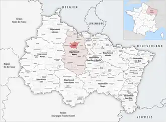 Kaart van Grand Verdun