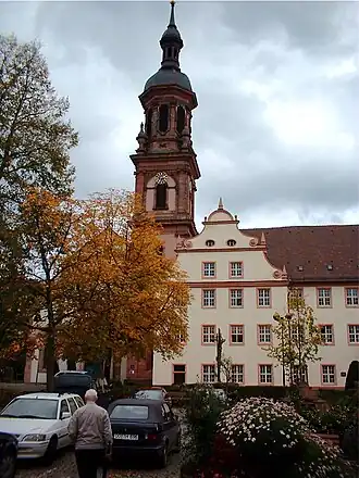 Het klooster van Gengenbach (economische faculteit hogeschool Offenburg)