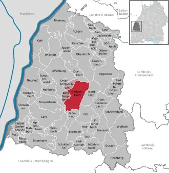 Kaart van Gengenbach