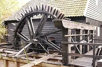 Het rad van de watermolen