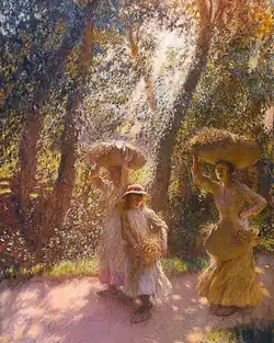 De Terugkeer van de Arenlezers - George Clausen (1908), Tate Britain, Londen