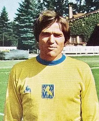 Lech in 1970 als speler van FC Sochaux
