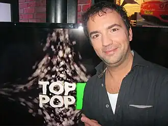 Gerard Ekdom tijdens de opnames van Toppop3