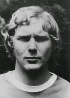 Gerd Kische bij het WK voetbal 1974