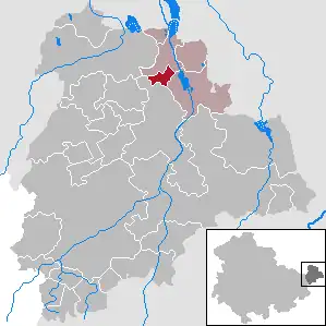 Kaart van Gerstenberg