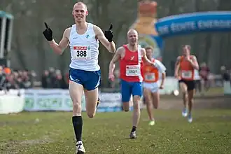 Tijdens de NK veldlopen 2011