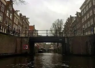 Brug 296 gezien naar het oosten, februari 2017