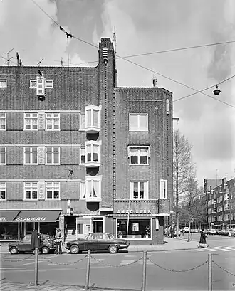 Hoek Haarlemmermeerstraat in 1977