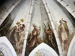 Gewelfschildering boven hoogaltaar, 1940