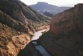 De Gila, net voorbij de Coolidgedam