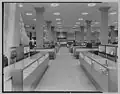 Interior of the New York Gimbels flagship store, 1950, following remodeling by designer Raymond Loewy