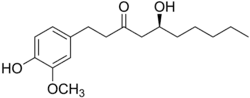 Structuurformule van gingerol