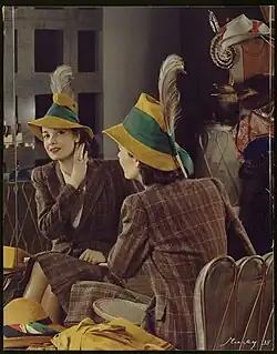 Girl in feathered Hat, McCall cover, 1938