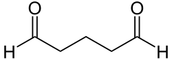 Structuurformule van glutaaraldehyde