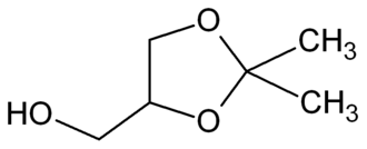 Structuurformule van glycerolaceton