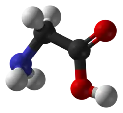 molecuulmodel van glycine