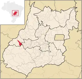 Kaart van Arenópolis